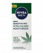  Nivea Men Sensitive Pro Ultra-Calming Krem nawilżający 24 h z 100% organicznym olejem z nasion konopnych i witaminą E, 75 ml cena, opinie, skład