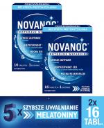 NOVANOC - 2 x 16 tabletek. Suplement na problemy ze snem z melatoniną.