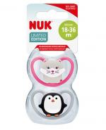 NUK Limited Edition Smoczek uspokajający silikonowy (18-36m) dla dziewczynki - 2 szt.