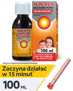  NUROFEN FORTE Syrop dla dzieci truskawkowy 40 mg/ml, 100 ml