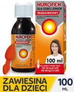  Nurofen dla dzieci Junior ibuprofen smak truskawkowy zawiesina, 100 ml