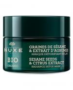 Nuxe Bio Rozświetlająca maska detoksykująca - ekstrakt z cytrusów i ziaren sezamu - 50 ml