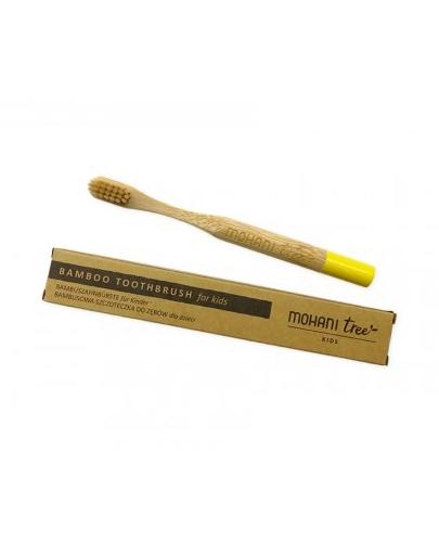  MOHANI TREE Bambusowa szczoteczka do zębów dla dzieci żółta z miękkim włosiem - 1 szt - cena, właściwości  - Apteka internetowa Melissa  