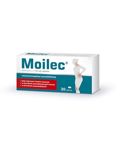  MOILEC 7,5 mg, preparat przeciwzapalny i przeciwbólowy na bóle mięśniowe i kostno-stawowe, 30 tabletek - Apteka internetowa Melissa  