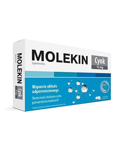  Molekin Cynk 15 mg - 30 tabl. - cena, opinie, właściwości - Apteka internetowa Melissa  