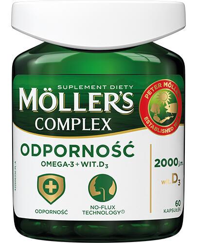 Moller's Complex Omega-3 + D3 + K2 - 60 kaps. - cena, opinie, właściwości - Apteka internetowa Melissa