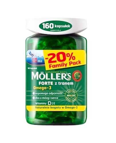  MOLLERS FORTE - 160 kaps. Kwasy omega-3 i witamina D3. - Apteka internetowa Melissa  