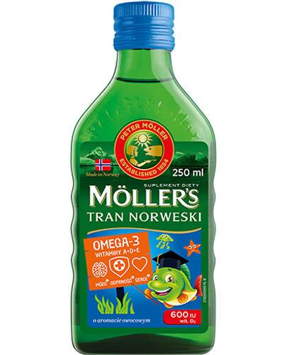 MOLLERS Tran norweski o aromacie owocowym - 250 ml - cena, opinie, właściwości - Apteka internetowa Melissa
