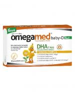  OMEGAMED Baby DHA z alg + Wit D Dla niemowląt i dzieci 6m+, rozwój dziecka, 30 kapsułek