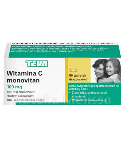  MONOVITAN Witamina C 100 mg - 50 draż. - Apteka internetowa Melissa  