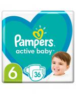  Pampers Pieluchy Active Baby rozmiar 6, 36 sztuk pieluszek - cena, opinie, wskazania