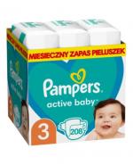 Pampers Pieluchy Active Baby rozmiar 3, 208 sztuk pieluszek