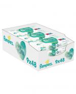 Pampers chusteczki nawilżane Aqua Pure 9x48 sztuk chusteczek