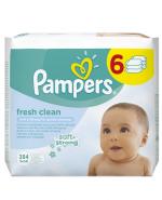 PAMPERS FRESH CLEAN 6 x 64 szt