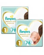 Pampers Premium Care Newborn rozmiar 1, 2-5 kg, 2 x 78 szt.
