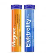 Panawit Duo Pack Elektrolity, 20 tabletek musujących + Magnez, 20 tabletek musujących