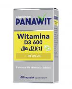 Panawit Witamina D3 600 dla dzieci - 60 kaps.