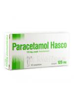  PARACETAMOL HASCO Czopki doodbytnicze 125 mg - 10 szt.