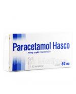  PARACETAMOL HASCO Czopki doodbytnicze 80 mg - 10 szt.