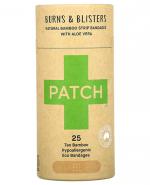  Patch Naturalne Plastry opatrunkowe na poparzenia z aloesem, 25 szt., cena, opinie, właściwości 