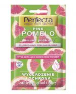 Perfecta Pink Pomelo Domowy pedicure złuszczający peeling do stóp + wygładzająca maska-mus do stóp - 2 x 6 ml