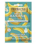Perfecta Sweet Banana Domowy manicure wygładzający peeling do rąk + wygładzająca maska-mus do rak - 2 x 6 ml