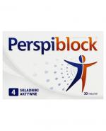  PERSPIBLOCK - 30 tabl. Hamuje nadmierne wydzielanie potu.