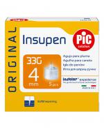 PIC Insupen 33G 4mm Igły do penów insulinowych Original, 5 szt.