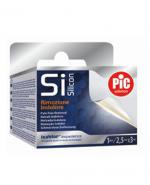 Pic SiSilicon Plaster silikonowy 2,5 cm x 3 m na rolce z włókniny z technologią silikonową, 1szt.