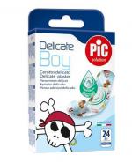Pic Solution Boy Delikatny plaster z antybakteryjnym opatrunkiem 19 x 72 mm - 24 szt.