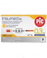 Pic Solution Insumed 0,3 ml 31G x 8 mm Jednorazowe strzykawki do insuliny + szkło powiększające - 30 szt.