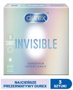  DUREX INVISIBLE Prezerwatywy dla większej bliskości - 3 szt. 
