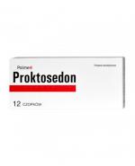  Proktosedon Czopki doodbytnicze, 12 czop. Na hemoroidy - cena, opinie, składniki