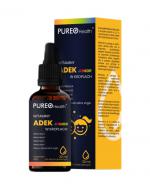 Pureo Health Witaminy ADEK Junior w kroplach, 30 ml cena, opinie, właściwości