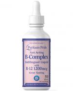 Puritans Pride B-complex z Witaminą B12 - 59 ml