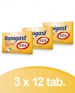 Ranigast S-O-S - 3 x 12 tabl. - Zgaga i ból - cena, opinie, wskazania