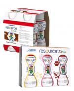 RESOURCE JUNIOR Smak czekoladowy - 4 x 200 ml + RESOURCE JUNIOR Smak truskawkowy, waniliowy, czekoladowy - 3 x 200 ml 