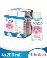  RESOURCE PROTEIN Smak truskawkowy, 4 x 200 ml
