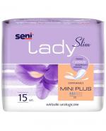 Seni Lady Slim Mini Plus Wkładki urologiczne oddychające, 15 sztuk