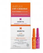 Sesderma Efekt Flash C - Vit  Ampułka Acglicolic, 1.5 ml + Serum  C-VIT, 1.5 ml