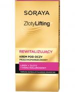  SORAYA Złoty Lifting, Rewitalizujący Krem Przeciwzmarszczkowy pod oczy, 15ml