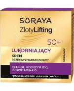  SORAYA Złoty Lifting, Ujędrniający Krem Przeciwzmarszczkowy 50+, 50 ml