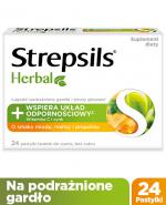Strepsils Herbal o smaku miodu, melisy i propolisu, 24 past.