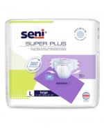 Super Seni Plus Large Pieluchomajtki dla dorosłych, 10 sztuk