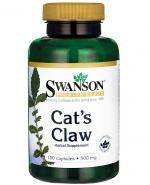 SWANSON Cat's Claw 500 mg - 100 kaps.