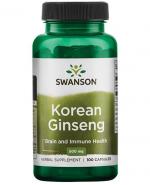 SWANSON Ginseng żeń-szeń 500 mg - 100 kaps.