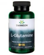 SWANSON L-Glutamine 500 mg - 100 kaps.