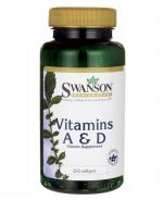 SWANSON Witamina A & D3 - 250 kaps.