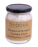  Sydoka Musująca sól do kąpieli z glinką żółtą, grejpfrutem i cytryną - 500 g - cena, opinie, właściwości