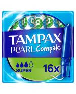 Tampax Pearl Compak Pearl Super Tampony z aplikatorem - 16 szt.